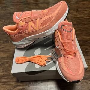 New Balance 990v6 Men's Shoes Size 12 Sunrise Rose Sneakers Made In USA